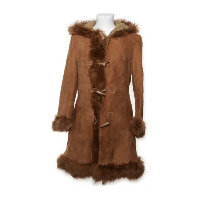 Veste en peau de mouton retournée (Marron) de Borg Acrylique, Cuir