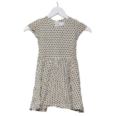 Jurk (Wit, Blauw, Geel) van Cactico