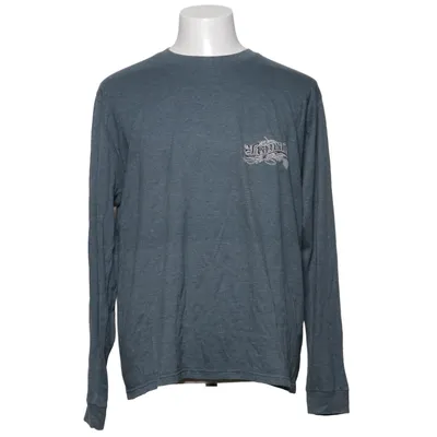 Langærmet t-shirt (Blå) fra Optima Bomuld, Polyester