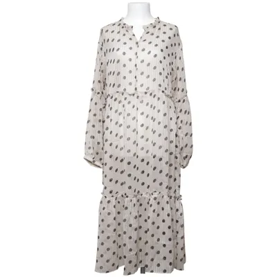 Jurk (Beige, Zwart) van Nümph Elastaan, Polyester, Viscose