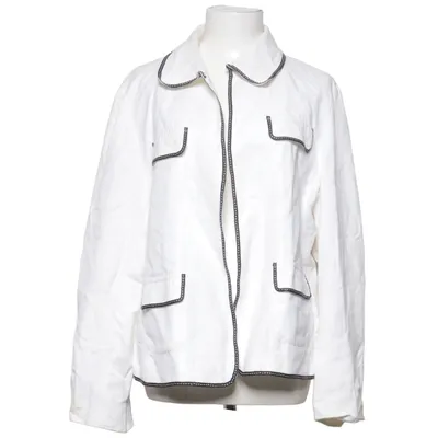 Blazer (White) from Coldwater Creek Linen, Polyester, Viscose