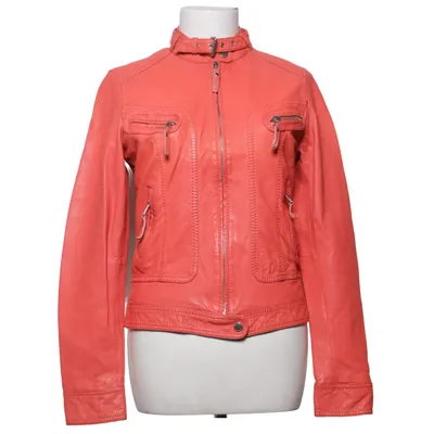 Leren jack (Rood) van Oakwood Katoen, Polyester