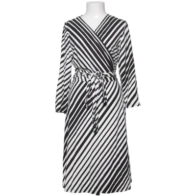 Wrap dress (Black, White) from Pure Female Elastane, Viscose