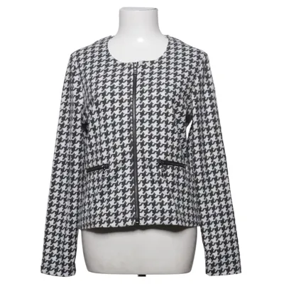Cardigan (Black, White) from Via Cortesa Elastane, Polyester, Viscose