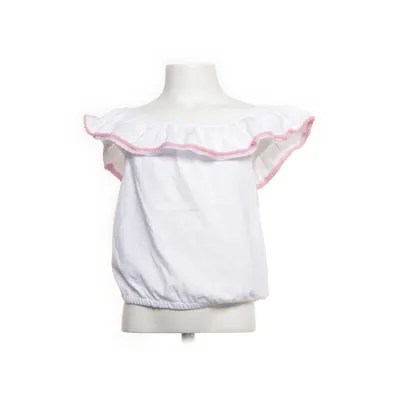Crop top (White, Multicolored) from Haute Hippie Cotton, Polyester