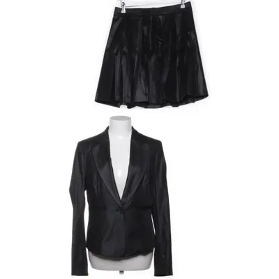 Tailleur jupe (Gris, Noir) de United Colors of Benetton Acétate, Coton, Élasthane, Polyester