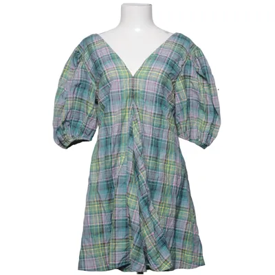Klänning (Grön, Gul, Blå, Svart) från Ganni Ekologisk bomull, Polyamid, Återvunnen polyester
