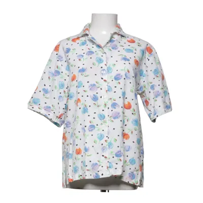 Bluse (Weiß, Mehrfarbig) von Wästgöta Baumwolle, Polyester