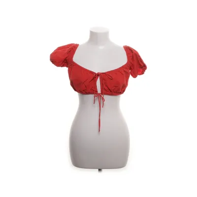 Crop top (Röd) från Bershka Bomull, Linne