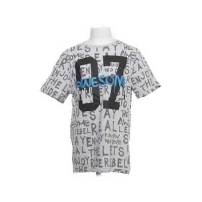 T-shirt (Gray, Black) from Skate Nation Cotton, Viscose