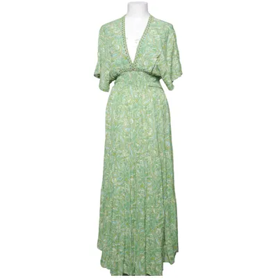 Maxi jurk (Groen, Wit) van Zara Viscose