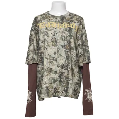 T-shirt à manches longues (Vert, Marron, Multicolore) de Ed Hardy x Urban Outfitters Coton