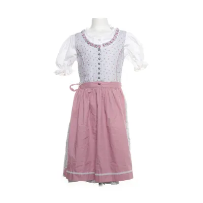 Dirndl (White, Multicolored) from Isar-Trachten Cotton, Polyester