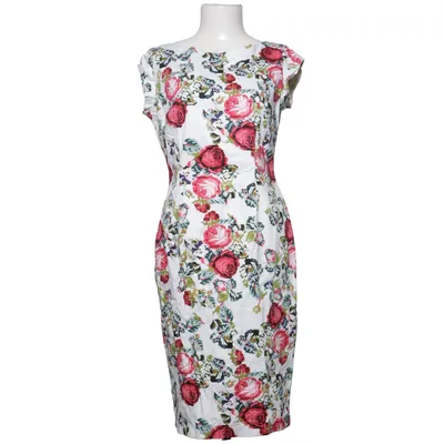 Dress (White, Multicolored) from The Pretty Dress Company Cotton, Elastane, Polyamide, Viscose