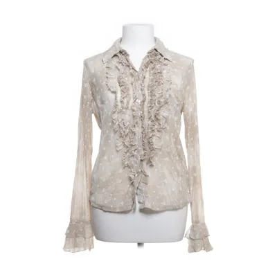 Blouse (Beige, White) from Castro Trend Polyamide