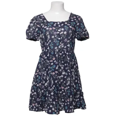 Robe (Bleu, Multicolore) de Allegra K Coton, Lin, Tencel