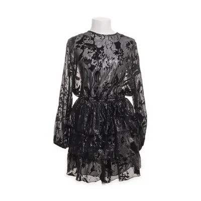 Cocktailkjole (Sort, Sølv) fra Zara Woman Viscose, Silke