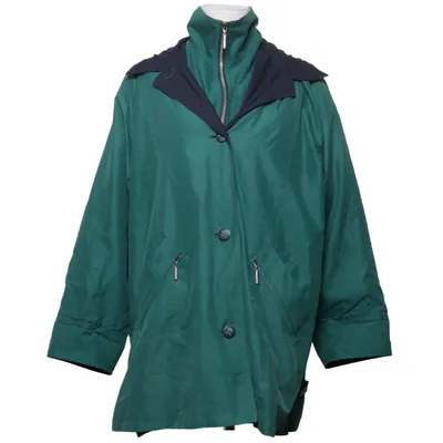 Regnfrakke (Grøn, Blå) fra Frandsen Bomuld, Polyester, Polyurethan