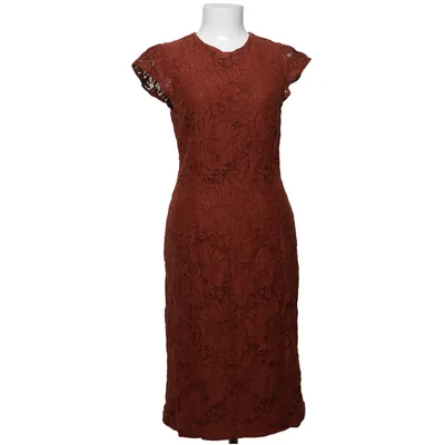 Jurk (Bruin) van H&M Modern Classic Katoen, Polyamide, Polyester