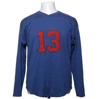 Langærmet t-shirt (Blå, Rød) fra Marc by Marc Jacobs Bomuld, Silke