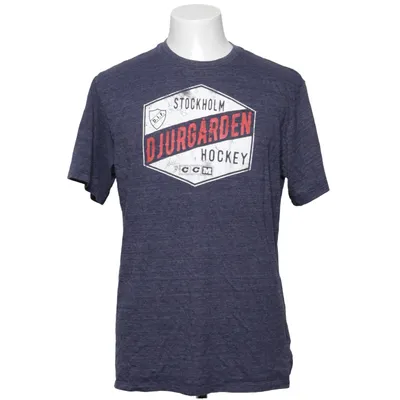 T-shirt (Bleu) de CCM Coton, Polyester, Viscose