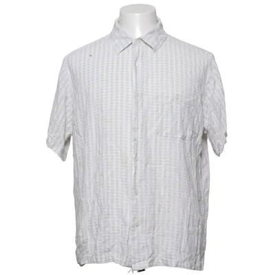 Short sleeve shirt (White, Beige) from Haggar Viscose