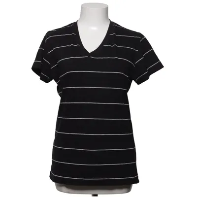 T-shirt (Zwart, Wit) van Mansfield Katoen