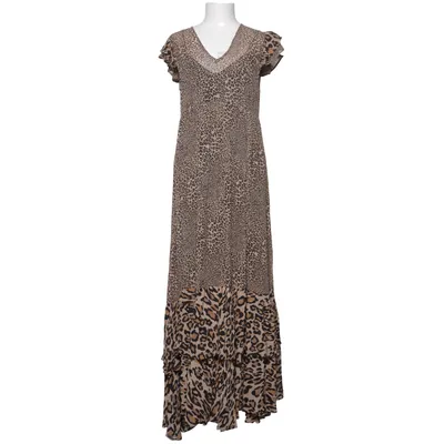 Robe longue (Beige, Marron, Noir) de My Twin Twinset Polyester, Viscose