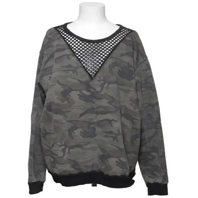 Sweatshirt (Gris, Noir) de Fashion Victim Élasthane, Polyester