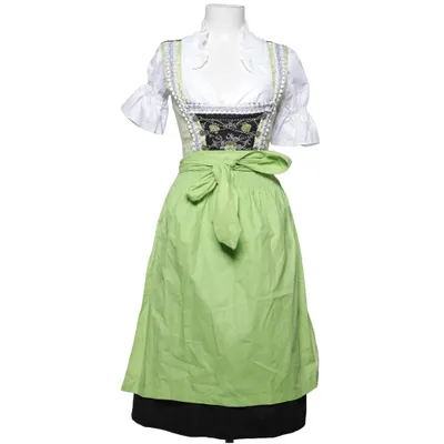 Dirndl (Grön, Vit) från Alpentrachten Bomull