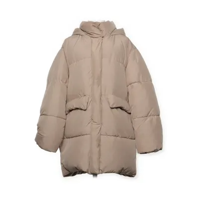 Winterjas (Beige) van Zara Polyester