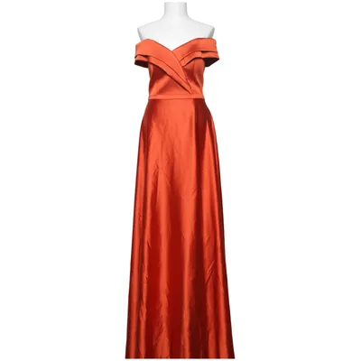 Robe de soirée (Rouge, Orange) de Renk Coton, Polyester