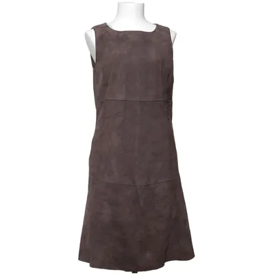 Leather dress (Brown) from Weekend MaxMara Leather, Polyester