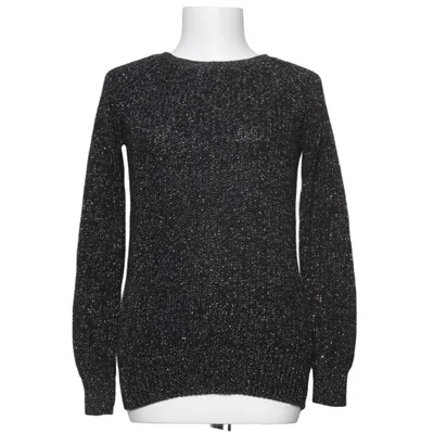Sweater (Black, Silver) from Happy Holly Acrylic, Cotton, Metallic fiber