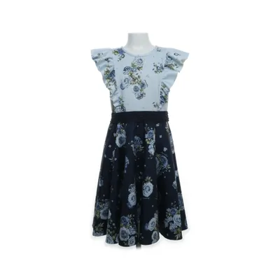 Dress (Blue, Multicolored) from Monnalisa Elastane, Polyester