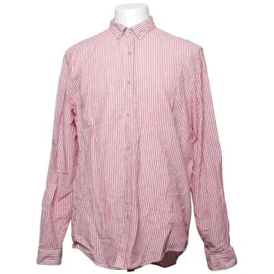 Shirt (Rood, Wit) van Zara Man Katoen, Linnen