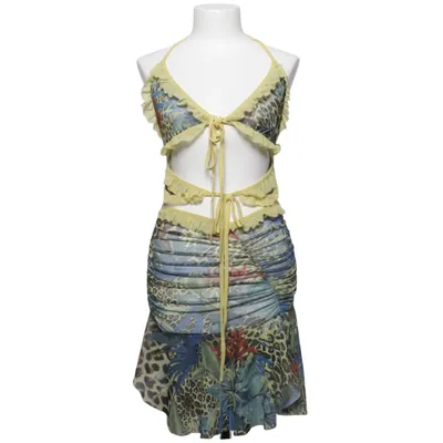 Jurk (Blauw, Geel, Meerkleurig) van Kollyy Elastaan, Polyester