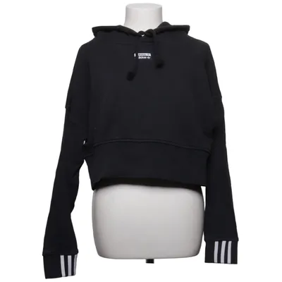 Huvtröja (Svart) från Adidas Bomull, Elastan