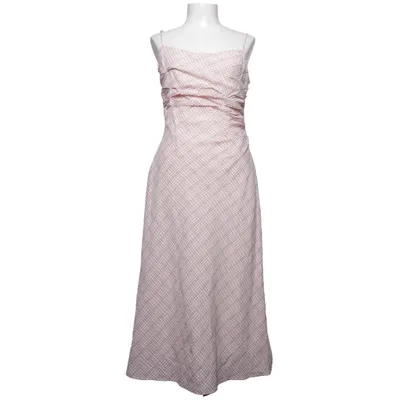 Kjole (Pink, Hvid) fra Mango Bomuld, Polyester