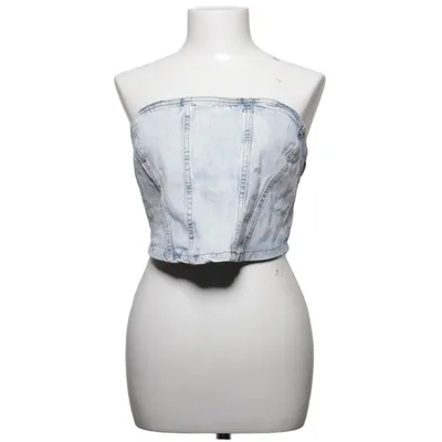 Tube top (Blue) from Dilvin Blue Cotton, Elastane