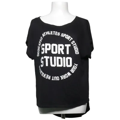 T-shirt (Noir) de MLY Sports Polyester, Viscose