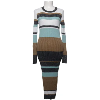 Maxi dress (White, Blue, Brown) from Second Female Metallic fiber, Viscose
