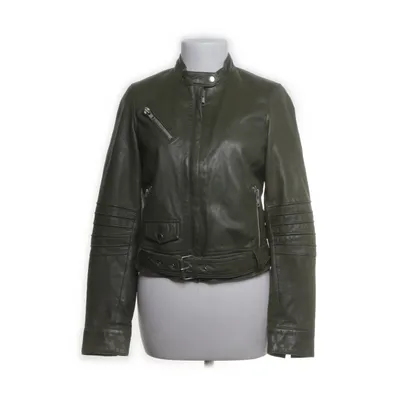 Leren jack (Groen) van Jofama Polyester, Leer