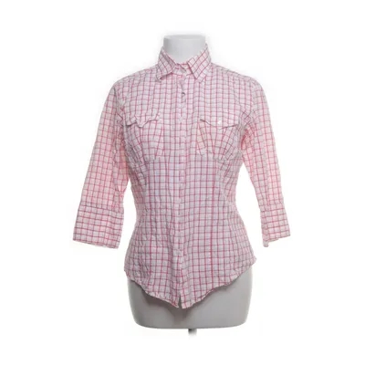 Shirt (White, Red) from The Shirt Factory Cotton