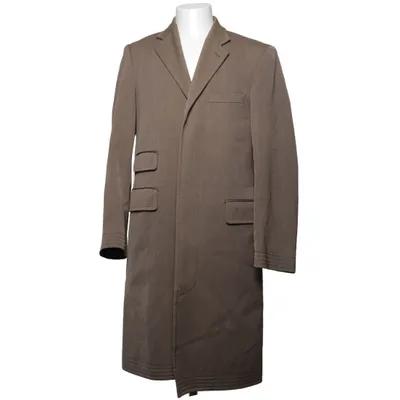 Coat (Brown) from TM Lewin Cupro, Wool