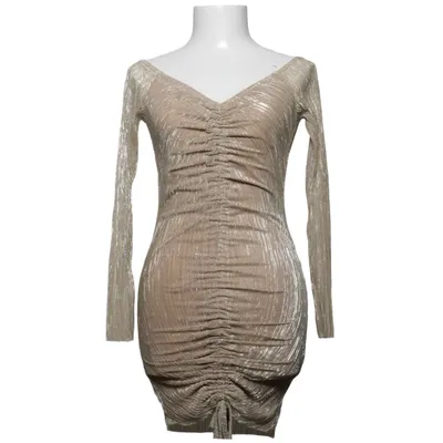 Dress (Beige) from PrettyLittleThing Elastane, Polyester