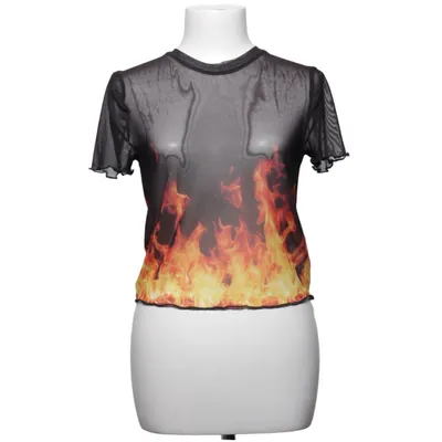 Top (Zwart, Meerkleurig) van Bershka Elastaan, Polyester