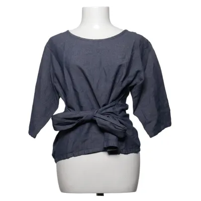 Blouse (Blauw) van La Ligna Katoen, Linnen
