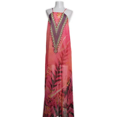 Maxi dress (Pink, Multicolored) from Frime Polyester