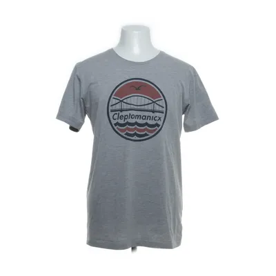 T-shirt (Gray, Multicolored) from Cleptomanicx Cotton, Polyester